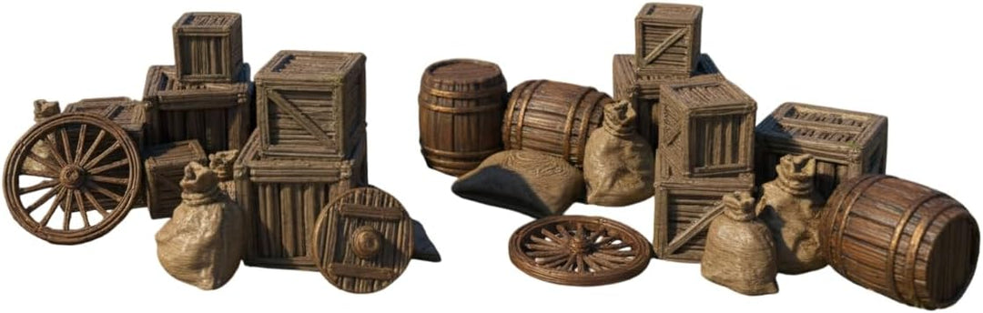 Tims Plum Mittelalterliches Scheunenzubehör für Tabletop-RPG- und Wargaming-Gelände