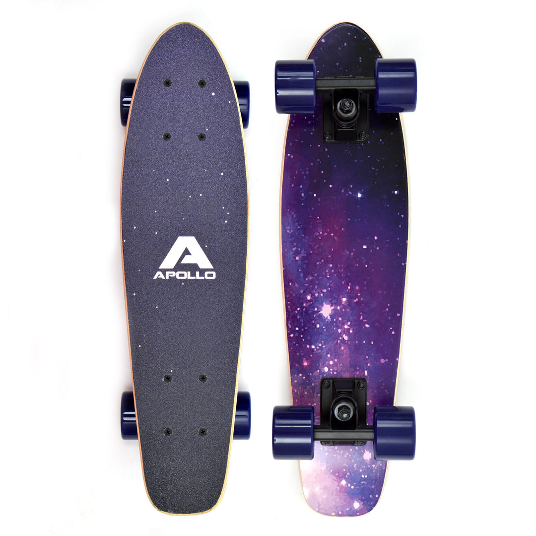 Apollo Fancy Skateboard, Vintage Mini Cruiser | Komplett, 22.5inch | Mini-Board mit Holz Deck | Mini