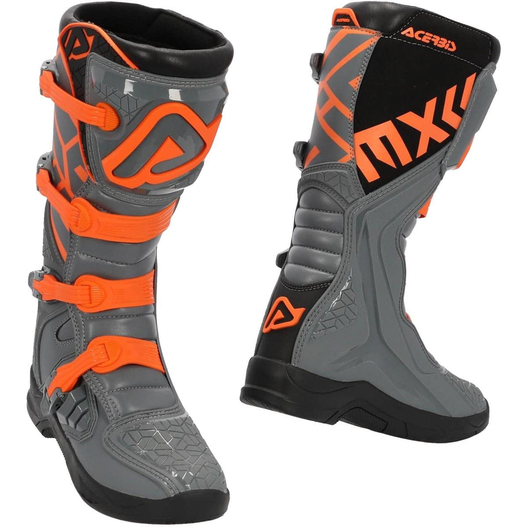 Acerbis - X-Team-Stiefel, STIVALI für Herren 42 EU Grau Orange, 42 EU Grau Orange
