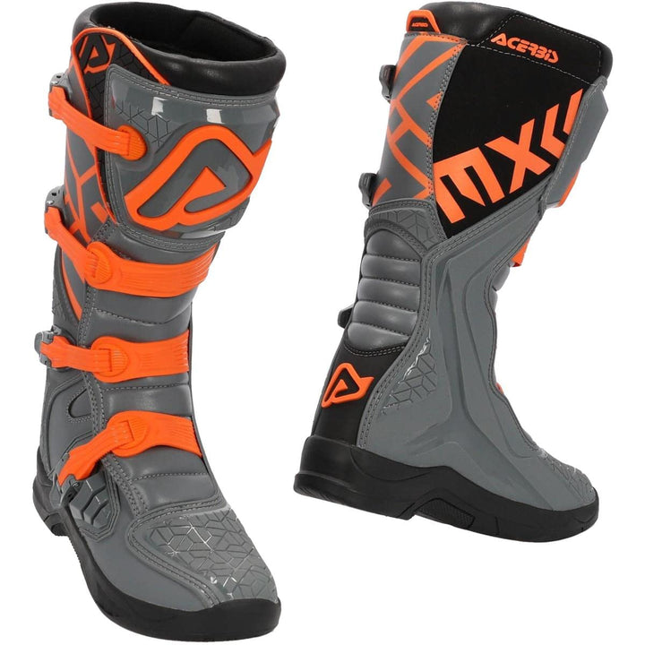 Acerbis - X-Team-Stiefel, STIVALI für Herren 42 EU Grau Orange, 42 EU Grau Orange