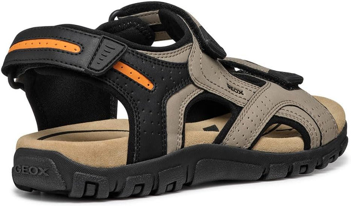 Geox Herren Uomo Sandal Strada D Riemchensandalen, Sand
