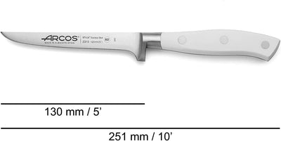 Arcos Serie Riviera Blanc - Ausbeinmesser - Klinge aus Nitrum geschmiedetem Edelstahl 130 mm - HandG