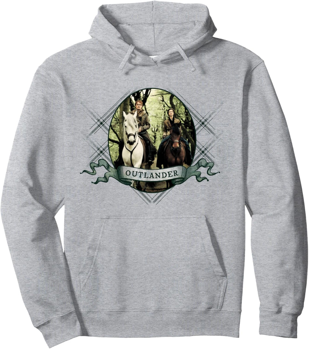 Outlander Banner mit Pferden Pullover Hoodie