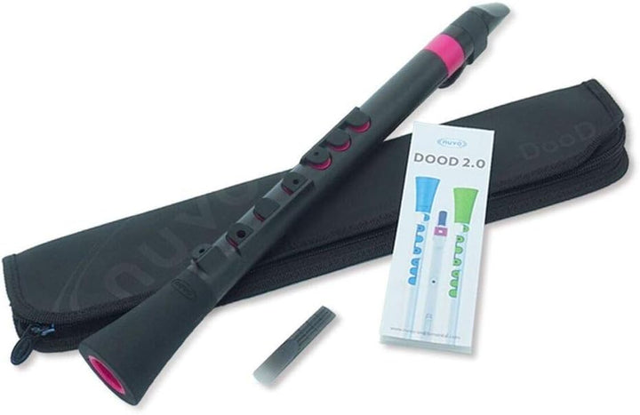 Nuvo Nubo N430DBPK, Kunststoff-Blasinstrument, komplett wasserdicht, DooD, Schwarz/Rosa, Schwarz