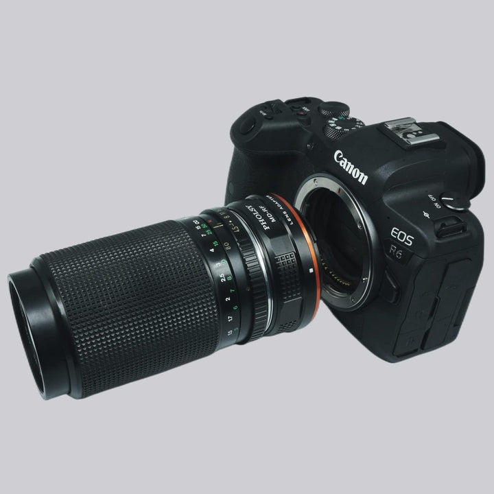 PHOLSY Objektivadapter Manueller Fokus Kompatibel mit Minolta Rokkor MD, MC, SR Mount Objektiv auf C