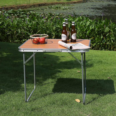 WOLTU Campingtisch Klapptisch Reisetisch mit Griff, 70x50x60cm(LxBxH) zusammenklappbar Gartentisch a