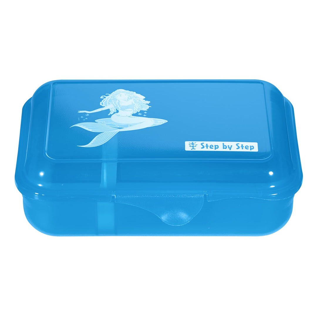 Step by Step Lunchbox "Mermaid Lola", Blau, mit Trennwand und Klickverschluss, spülmaschinenfest, BP