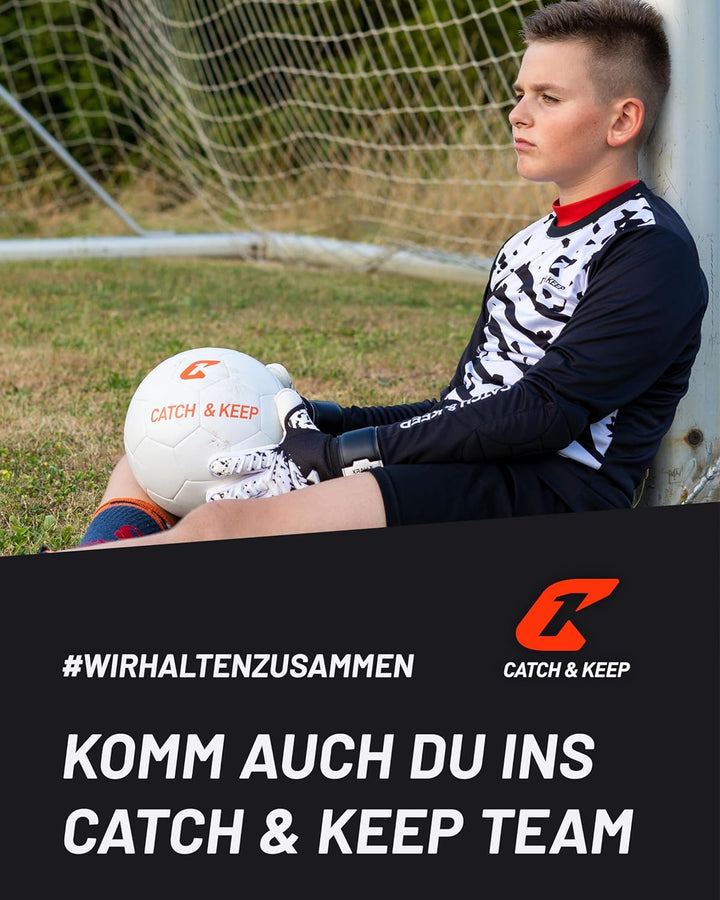 CATCH & KEEP Torwarthandschuhe Kralle Junior Pro 3.0 - Professionelle Torwart-Fussballhandschuhe für