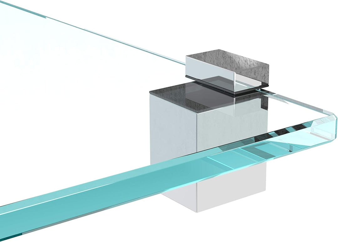 bijon Glasregal Glasablage Wandregal Glas Bad-Regal Glas Badezimmer Regal Badablage Ablageregal - 8m