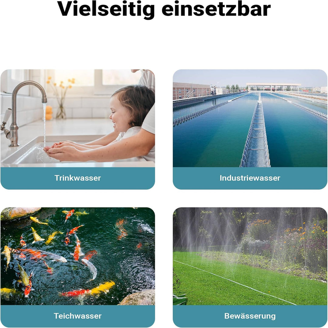 Wiltec Druckschalter SKD-3 230V 1-phasig bis 10 bar, Druckwächter mit Trockenlaufschutz für Hauswass