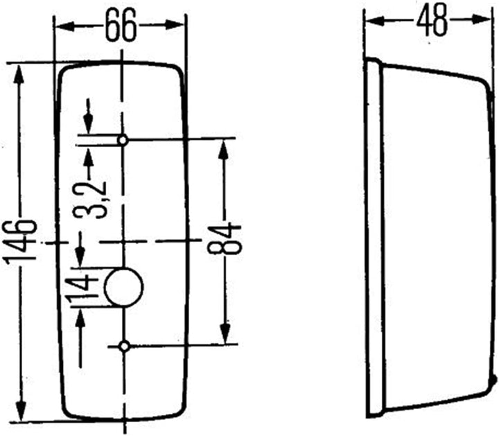 HELLA 2BA 001 277-021 Blinkleuchte - Halogen - gelb - ECE - rechts/seitlicher Anbau/vorne rechts, re