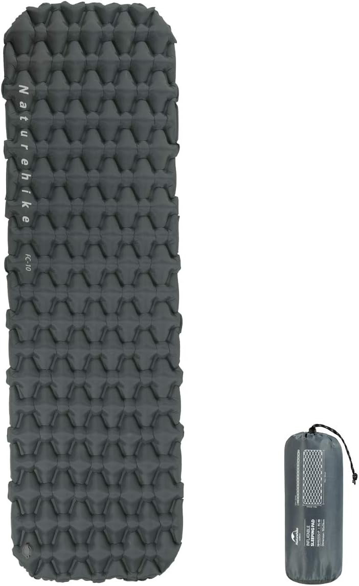 Naturehike Ultraleichte aufblasbare Isomatte Einzelne Schlafmatten 6,5 cm Dicke aufblasbare Schlafma