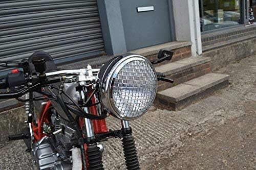 Alchemy Parts Motorrad Scheinwerfer Abdeckung für Scrambler Projekt Massgefertigt 5.75" Zoll Netz Gr
