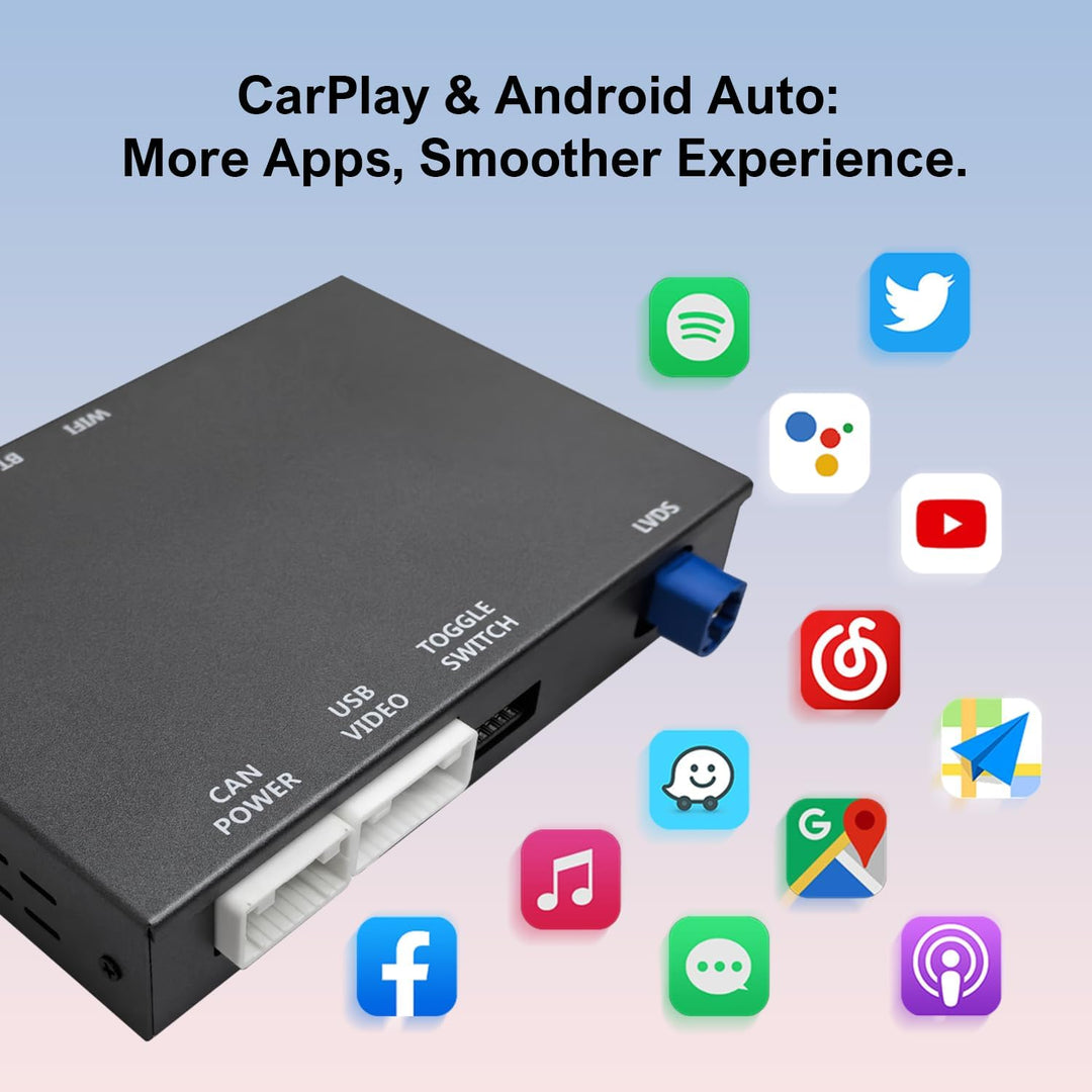 Wireless CarPlay Nachrüst-Kit für Mercedes-Benz A/CLA/GLA/B/C/E/G/SL/V-Klasse (2014–2019) mit NTG 5.