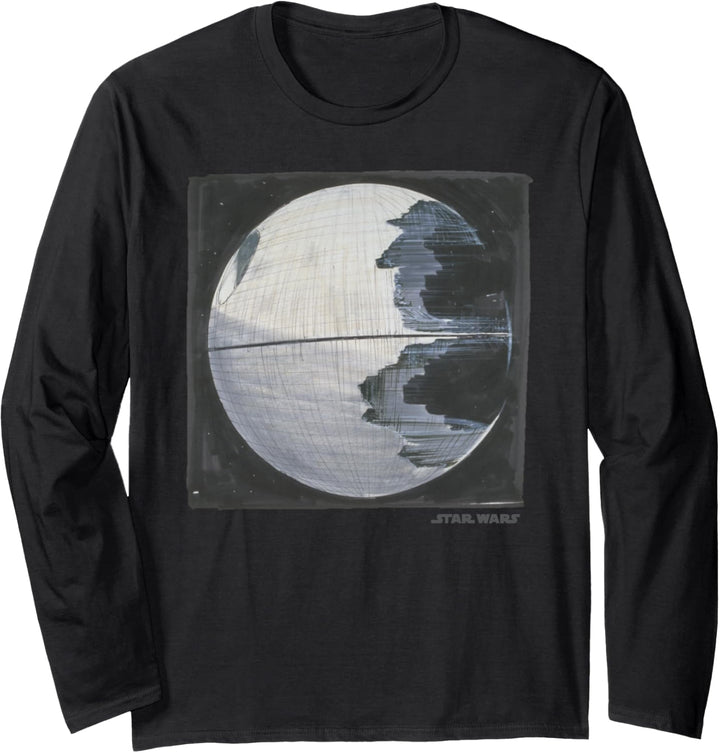 Star Wars Return of the Jedi Death Star II Concept Art Langarmshirt