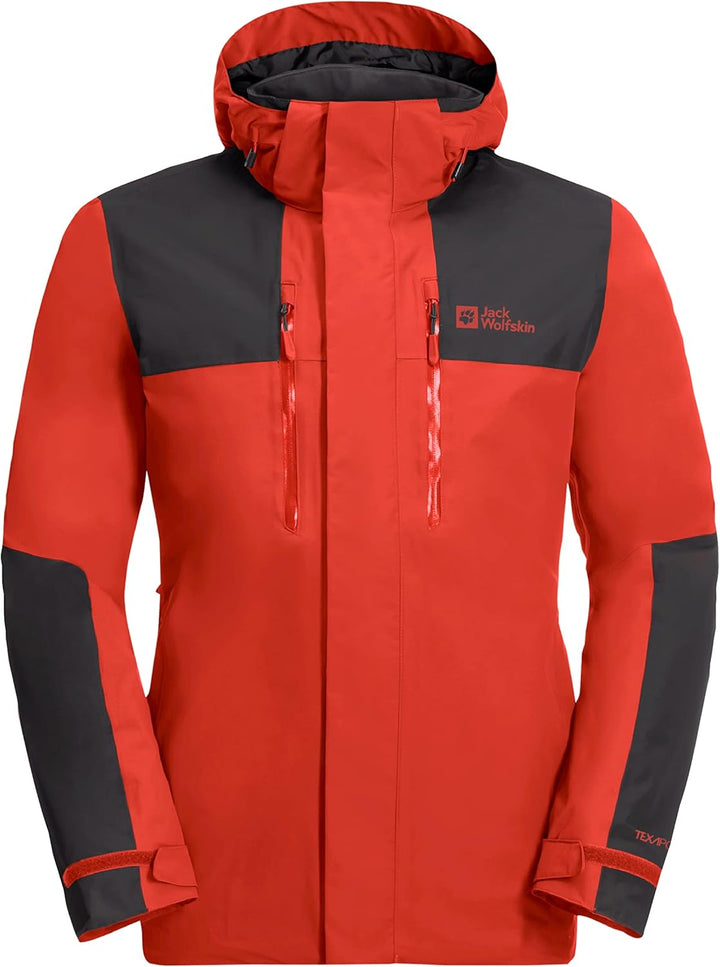 Jack Wolfskin Herren Jasper Flex Men Wetterschutzjacke S strong red, S strong red