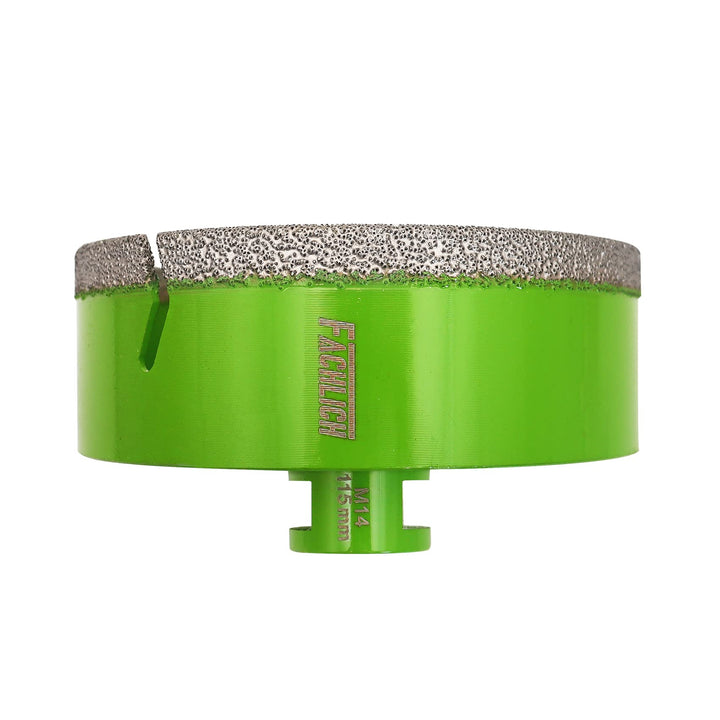 FACHLICH Diamantbohrer Fliesenbohrer 115mm Diamant-Bohrkronen Lochsäge M14 Gewinde für Porzellan Fli