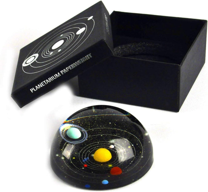 Kikkerland Planetarium Papiergewicht, SC22, schwarz, Planetarium