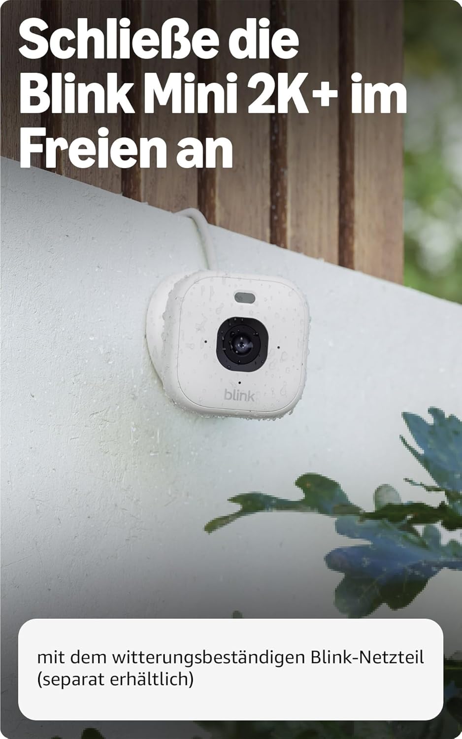 Blink Mini 2K+ (neueste Generation) Überwachungskamera für den Innenbereich | Sicherheitskamera mit