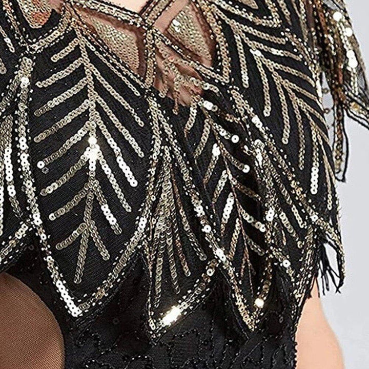 Damen Schal 1920er Jahre Schal Pailletten Perlen Abend Cape Art Vintage Schal Wraps Squined Sparking