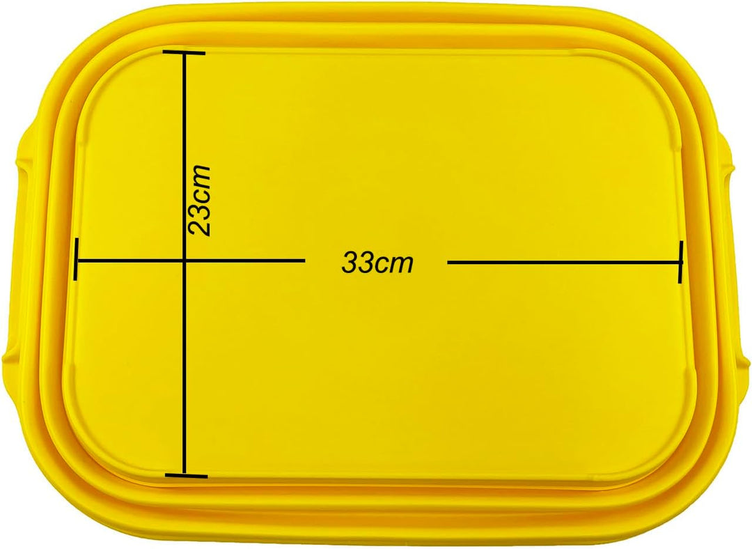 SAMMART 13L zusammenklappbare Wanne mit Griff – tragbarer Outdoor-Picknickkorb/Krater – Faltbare Ein