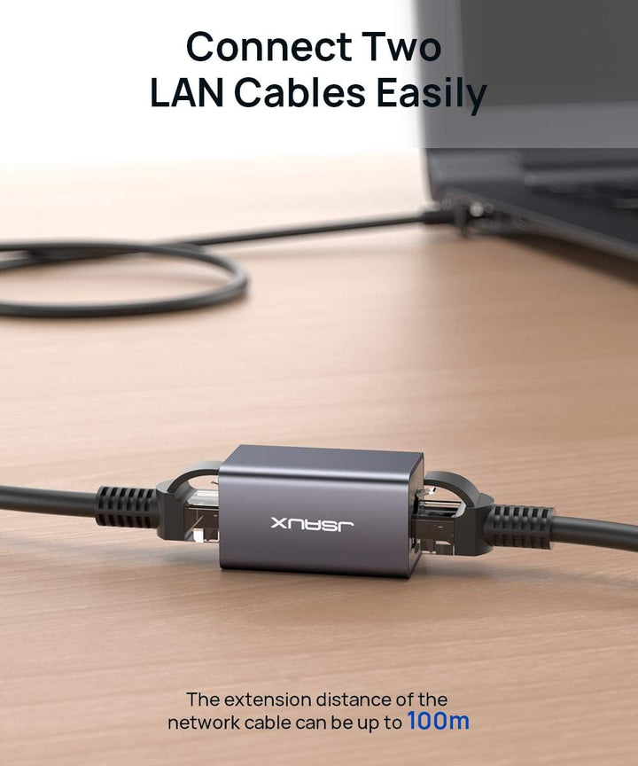 JSAUX RJ45 LAN Kupplung Ethernet Kabel Verbinder [5 Stück] Ethernet Koppler LAN Adapter für LAN Kabe