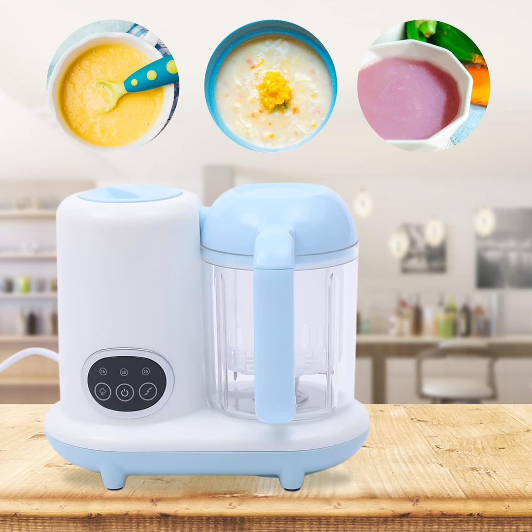 Babynahrungszubereiter 4-In-1 Dampfgarer & Mixer Mit Timer, Baby Food Maker 250ml, 304 Edelstahl Kli