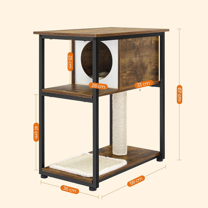 FEANDREA Kratzbaum, Katzenbaum, Sisalstämme, vintagebraun PCT111H01