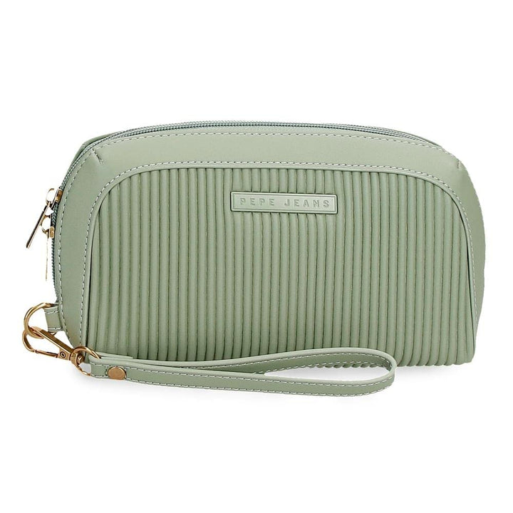 Pepe Jeans Aurora Green Handtasche 20x11x4 cm Kunstleder Grün Handtasche, Grün Handtasche