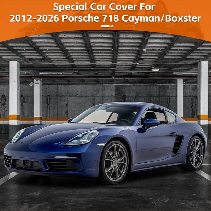 Autoabdeckung Indoor für Porsche 718 Cayman/Boxster 2012-2026 | Elastisches Innenbereich Auto Abdeck