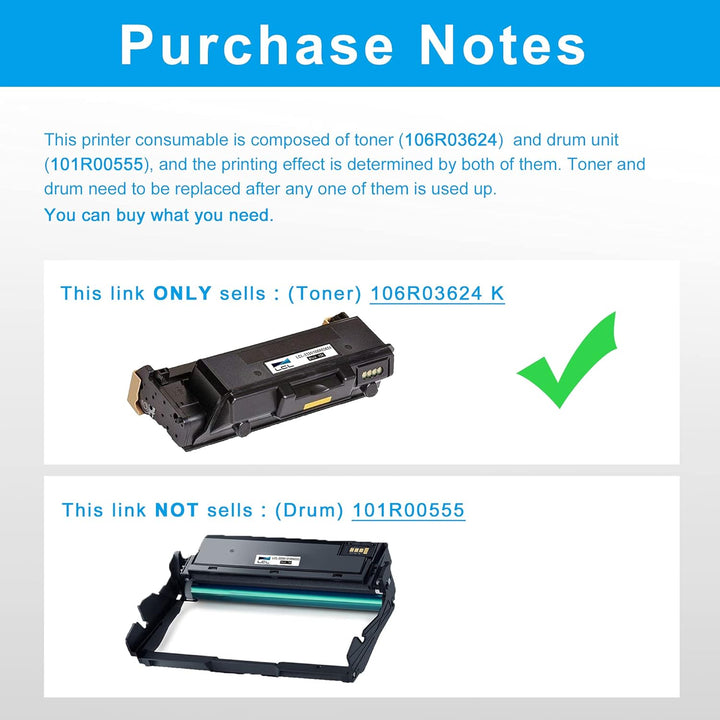 LCL Kompatibel Tonerkartusche WorkCentre 3335 3345 Phaser 3330 106R03624 15000 Seiten (1 Schwarz) Er