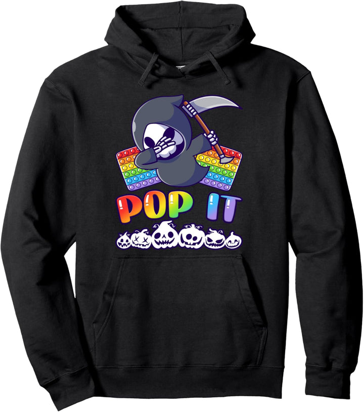 Pop It Halloween Fidget Spielzeug für Kinder Pullover Hoodie
