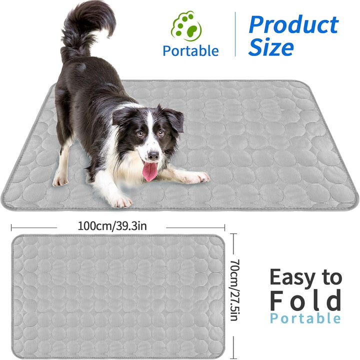 Hundekühlmatte Kühlmatte Hund Selbstkühlend 70x100cm Gross Cat Cool Kühldecke Abkühlung für Kaninche