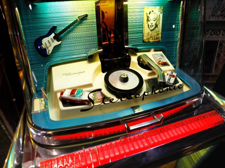 CALVENDO Puzzle Wurlitzer Jukebox Schallplatten 1000 Teile Lege-Grösse 64 x 48 cm Foto-Puzzle Bild v