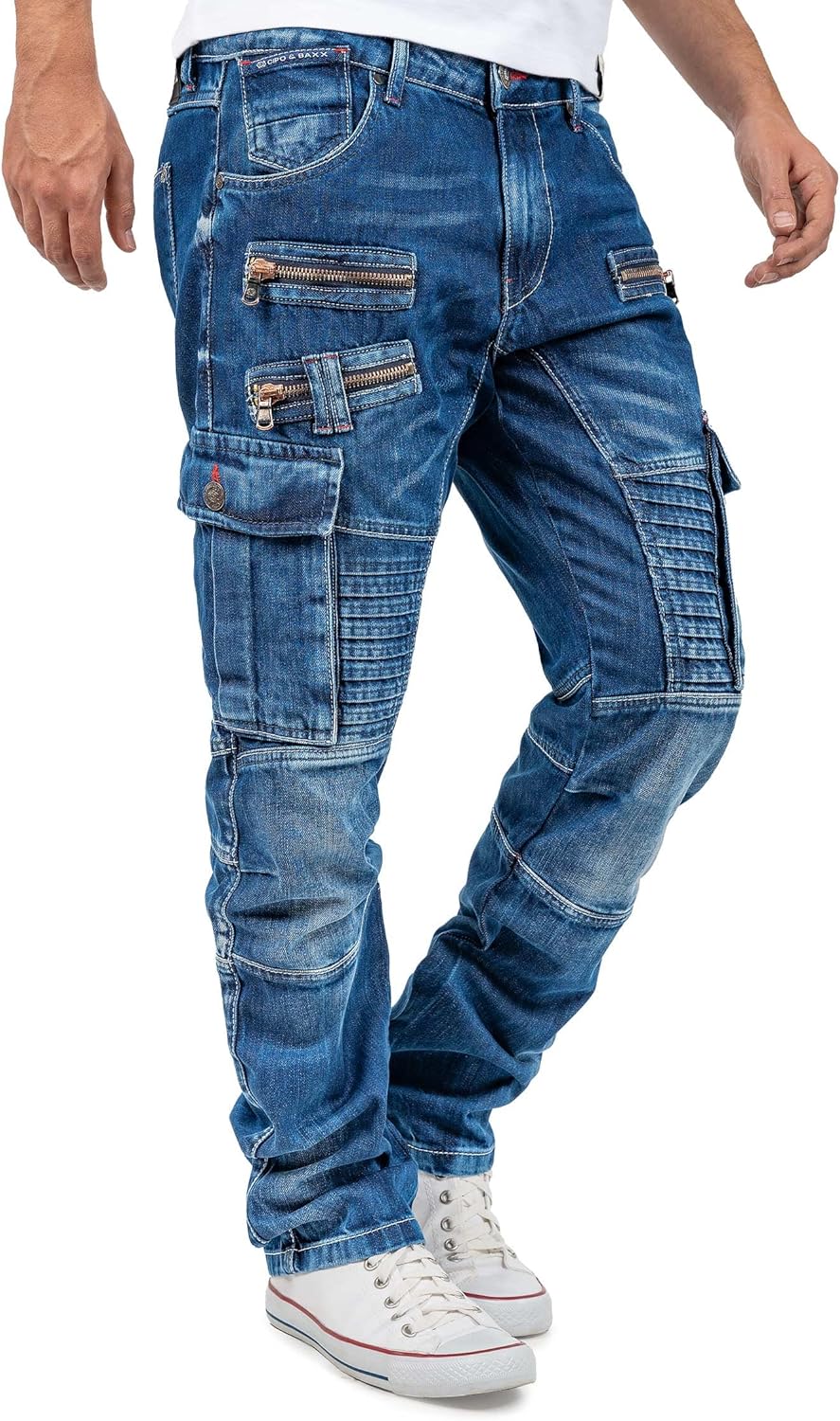 Cipo & Baxx Herren Jeans CD798-bans Blau W30/L32 30W / 32L Blau - 11, 30W / 32L Blau - 11