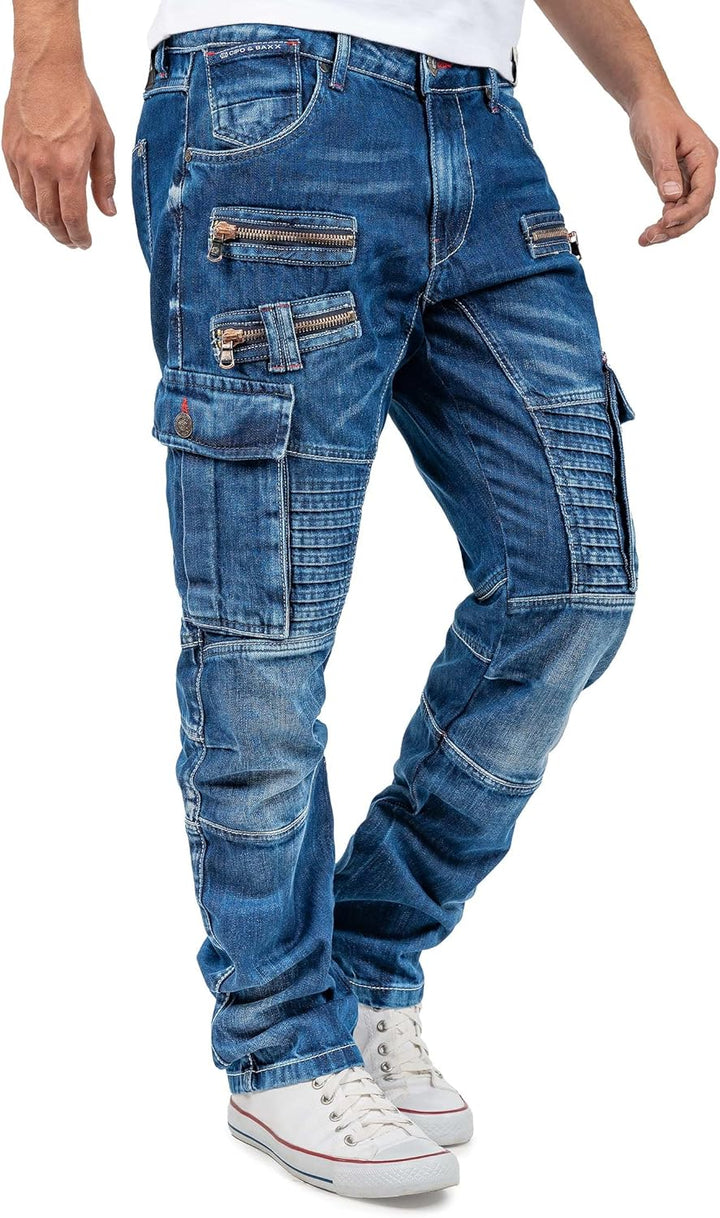 Cipo & Baxx Herren Jeans CD798-bans Blau W30/L32 30W / 32L Blau - 11, 30W / 32L Blau - 11