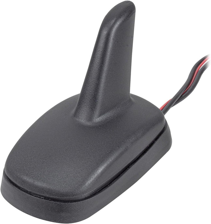 tomzz Audio 1000-048 DAB Antenne Auto Shark Design Dach-Antenne DAB+ FM aktiv Anschluss SMB Buchse K
