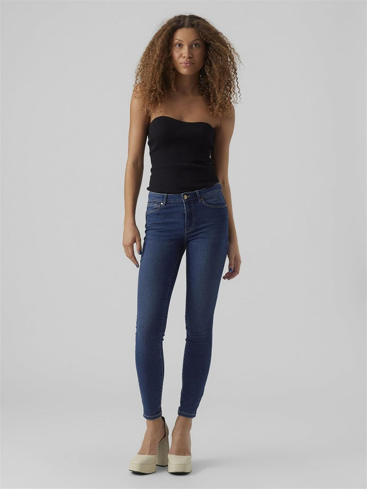 VERO MODA Damen Jeans XS / 32L Medium Blue Denim, XS / 32L Medium Blue Denim