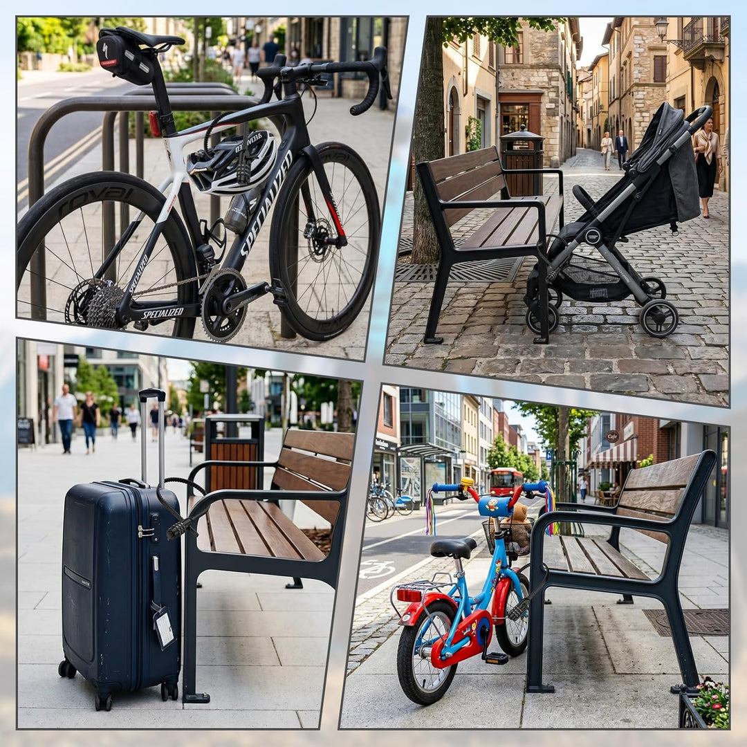 IMAYCC Kabelbinder Schloss mit Zahlencode – Leichtes Fahrradschloss & Zahlenschloss für Helm, Scoote