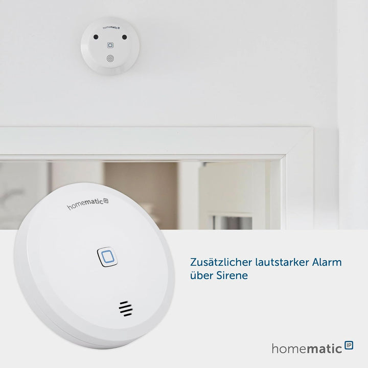 Homematic IP Smart Home 2er-Set Wassersensor, Wassermelder für zuverlässige Alarmierung per Sirene u