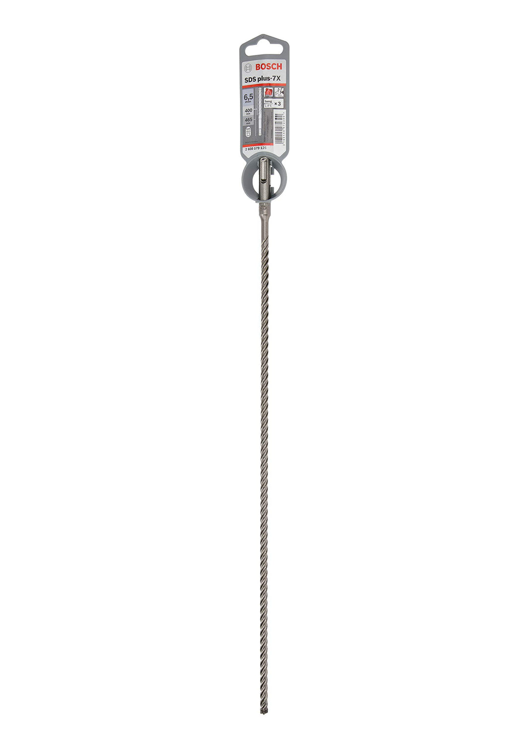 Bosch Professional Hammerbohrer SDS plus-7X (für Beton und Mauerwerk, 6,5 x 400 x 465 mm, Zubehör Bo