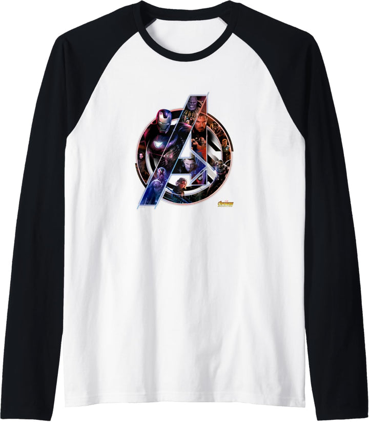 Marvel Avengers Infinity War Neon Team Raglan