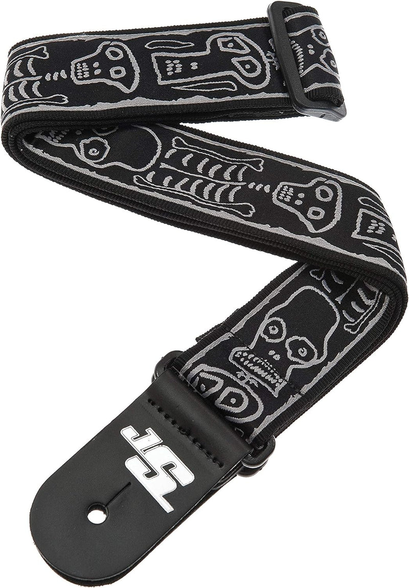 Planet Waves 50JS01 Gewebegurt Nylongewebe Joe Satriani Collection Skulls n&