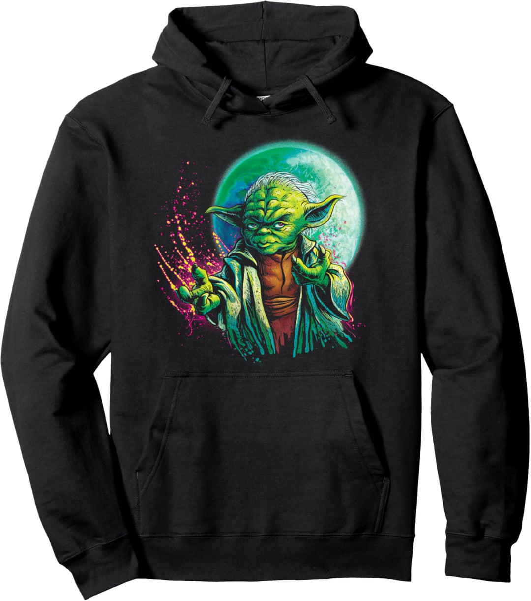 Star Wars Yoda Using The Force Portrait Pullover Hoodie