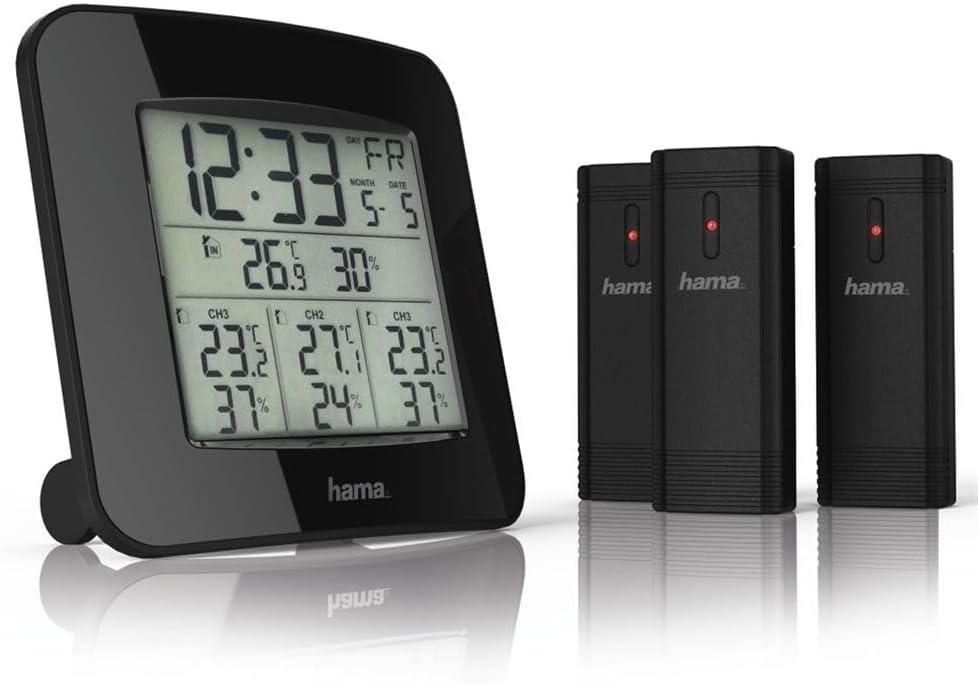 Hama EWS-Trio Noir Batterie