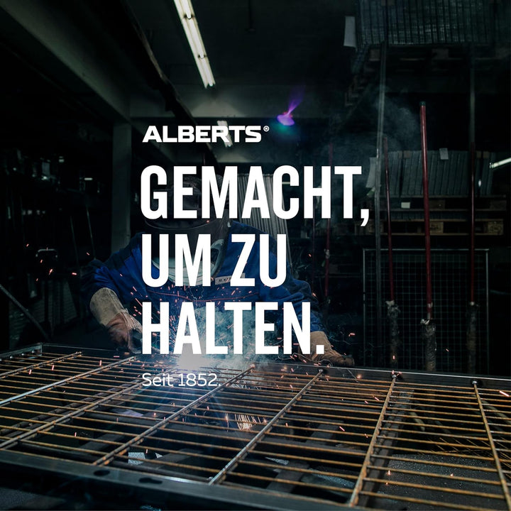 Alberts 831974 Pfostenkappe für runde Metallpfosten | Kunststoff, schwarz | für Pfosten-Ø 60 mm | 10