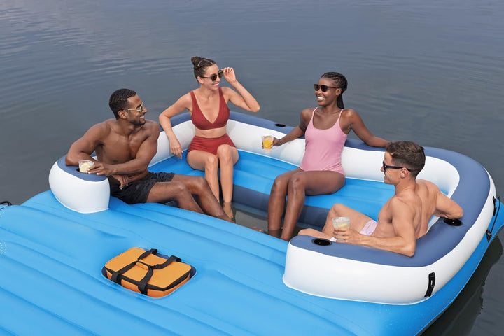 Bestway Hydro-Force 6-Personen-Badeinsel Tropical Breeze 389 x 274 cm