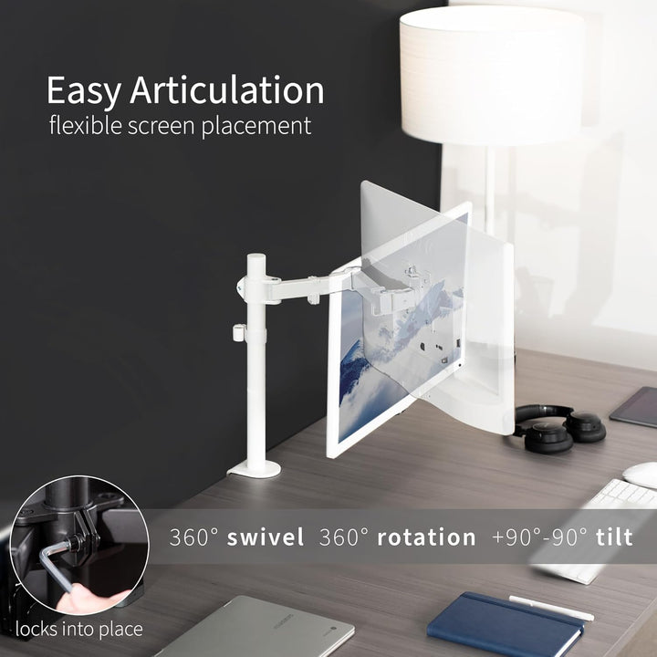 VIVO Schreibtischhalterung, 1 Arm, für Bildschirme bis zu 96,5 cm (38 Zoll), ultrabreit, voll Verste
