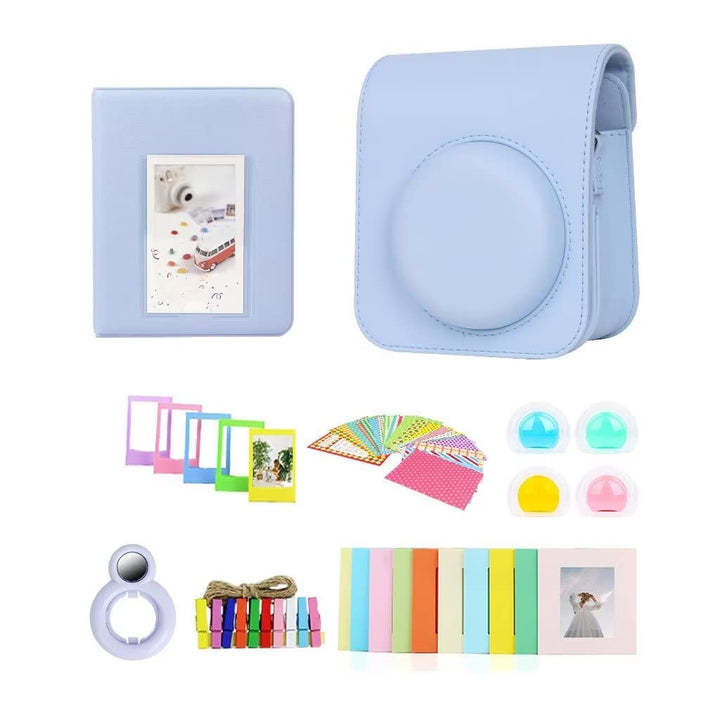 Berfea Schutzhülle Tasche für Kamera, kompatibel mit Fujifilm Instax Mini 12, Sofortbildkamera-Zubeh