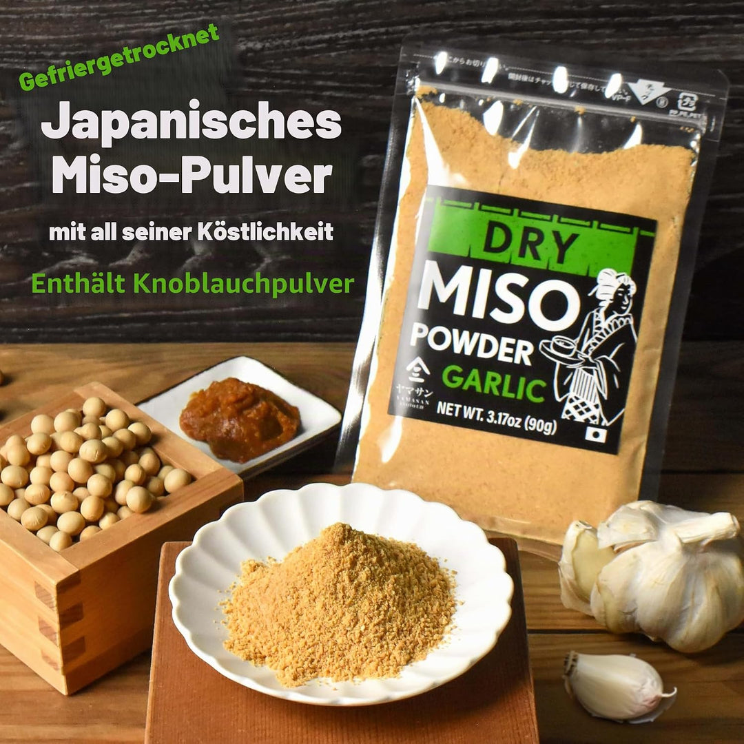 YAMASAN KYOTO UJI Japanische Gewürzmischung aus getrocknetem Knoblauch und Miso, gefriergetrocknetes